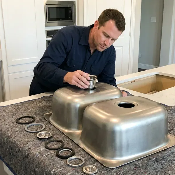 Professional kitchen sink installation, Atlanta, GA