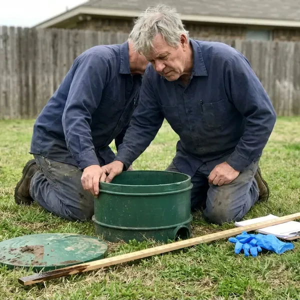 Local septic tank repair by HGR Plumbing, Roswell, GA