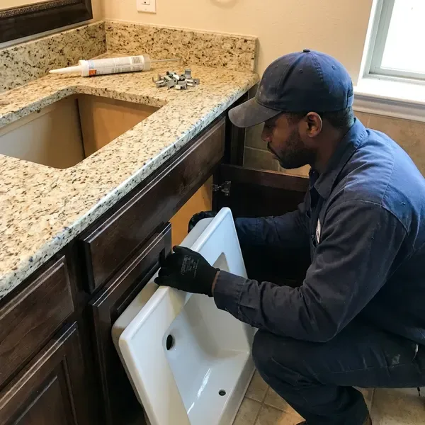 Professional sink installation, Atlanta, GA