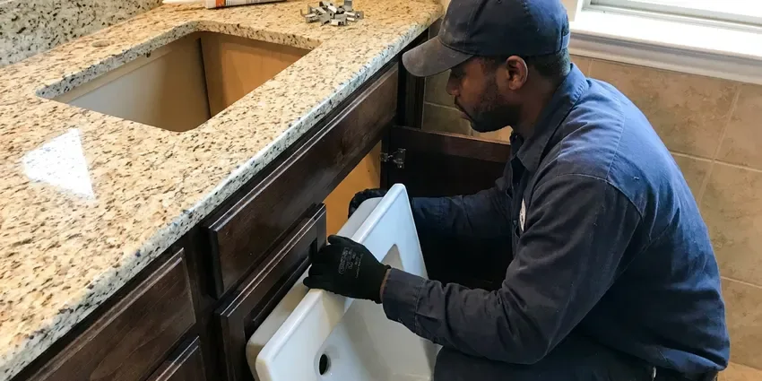 Local urinal installation by HGR Plumbing, Atlanta
