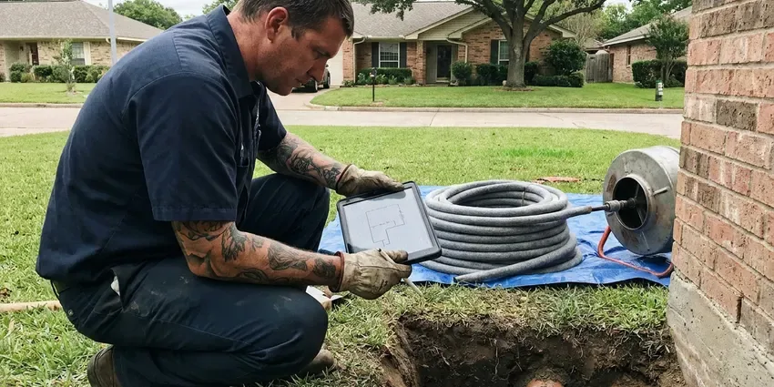 HGR Plumbing technician providing gas water heater repair in Atlanta