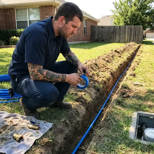 Local water line installation by HGR Plumbing, Athens, GA